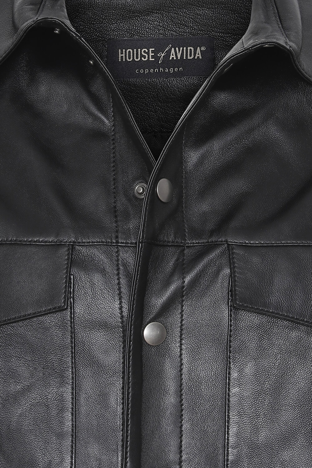 Black Nappa Leather Shirt